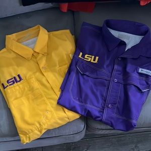 2 Columbia LSU shirts